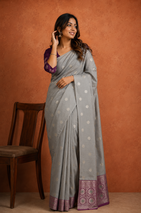 Tapeta Silk - Grey