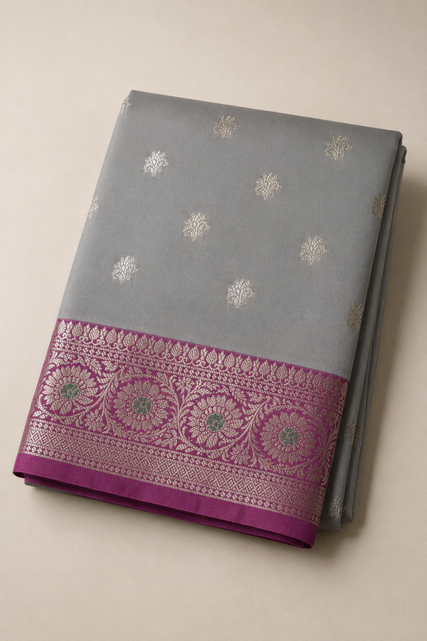 Tapeta Silk - Grey