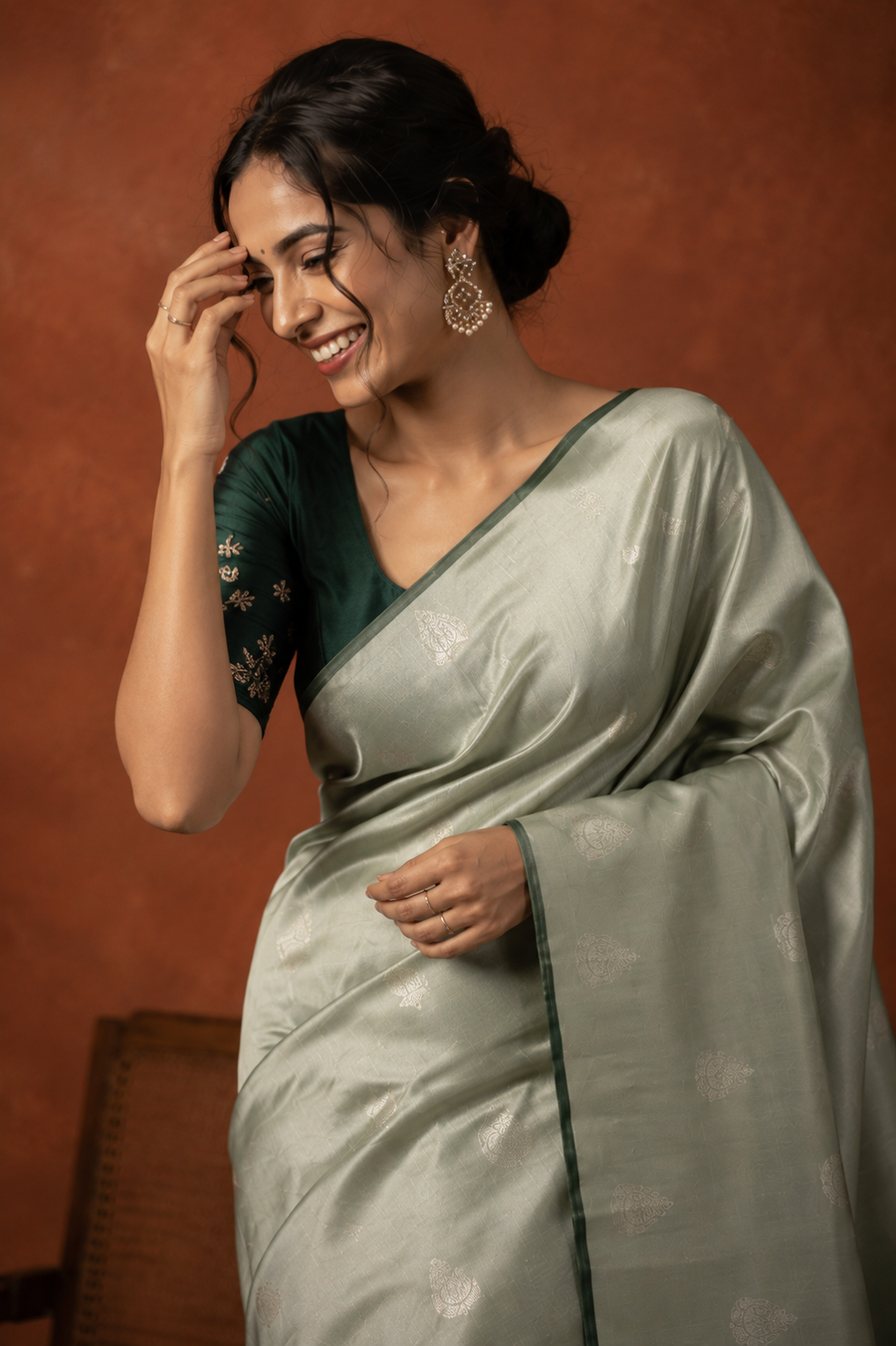 Tapeta Silk - Bottle Green