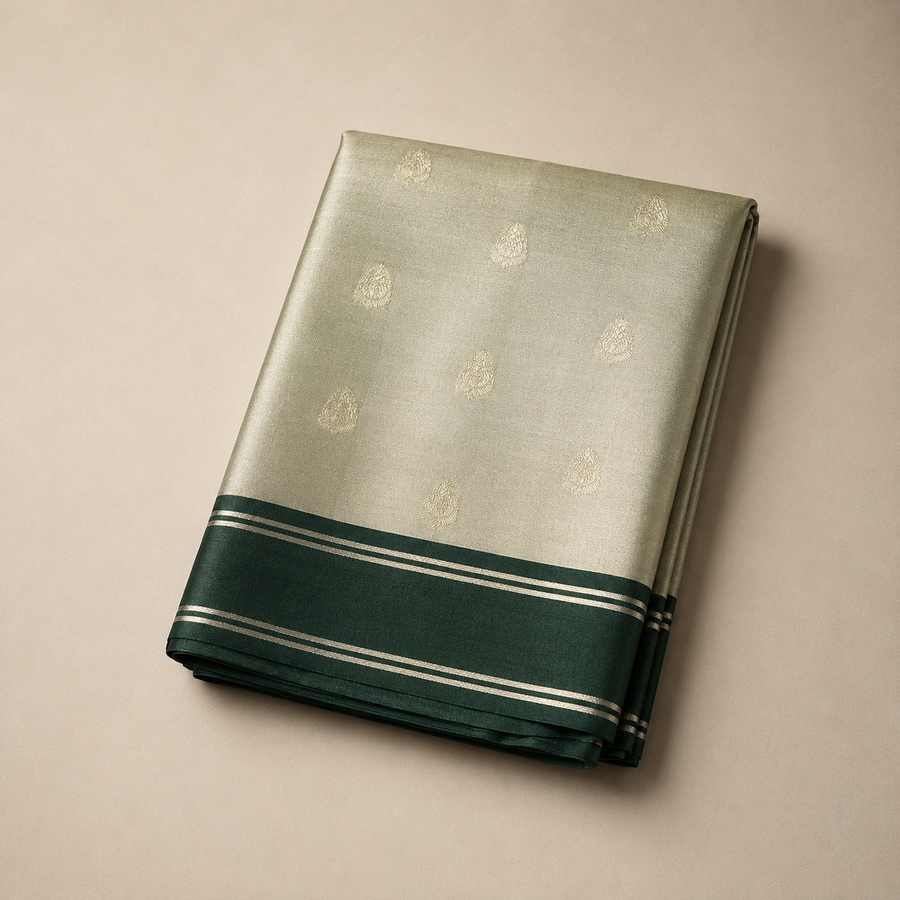 Tapeta Silk - Bottle Green