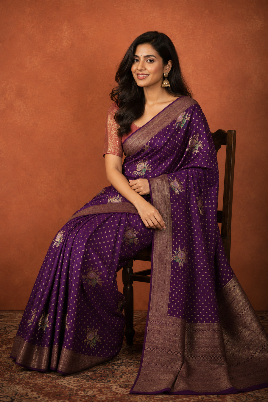 Georgette Crepe Banarasi - Amethyst