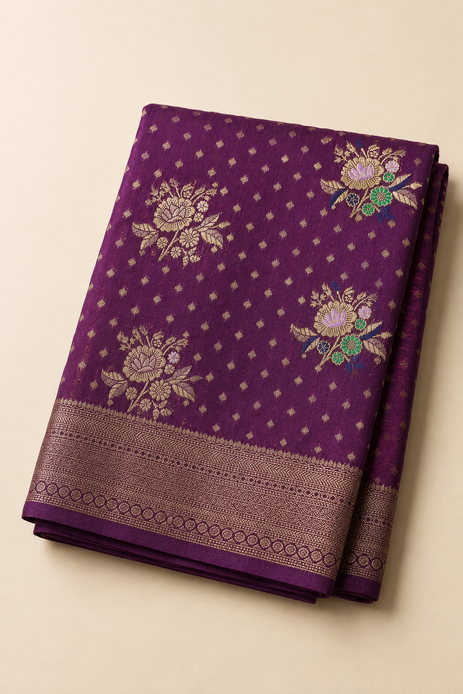 Georgette Crepe Banarasi - Amethyst