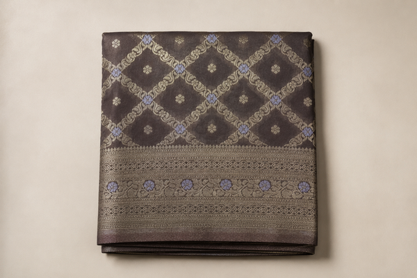 Georgette Crepe Banarasi - Grey