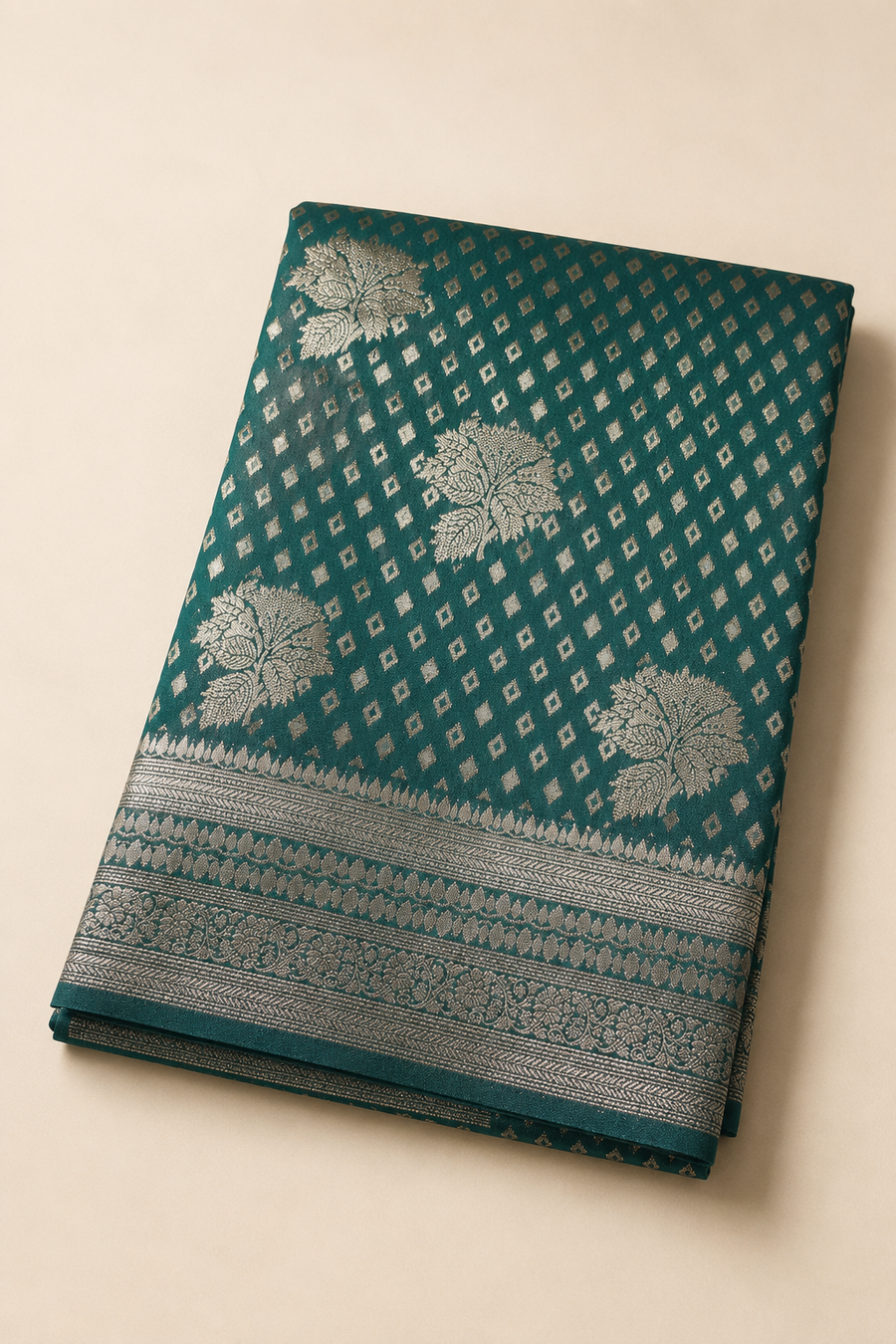 Georgette Crepe Banarasi - Green