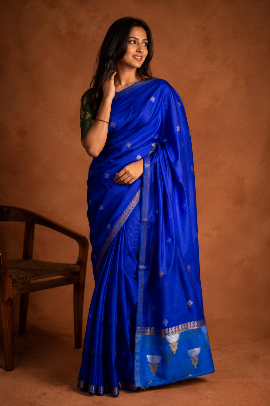 Warm Silk Contrast - Blue