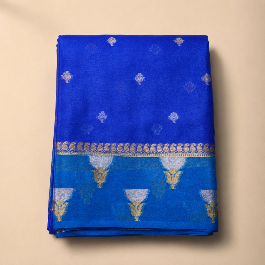 Warm Silk Contrast - Blue