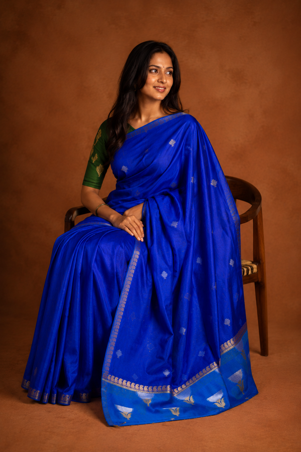 Warm Silk Contrast - Blue