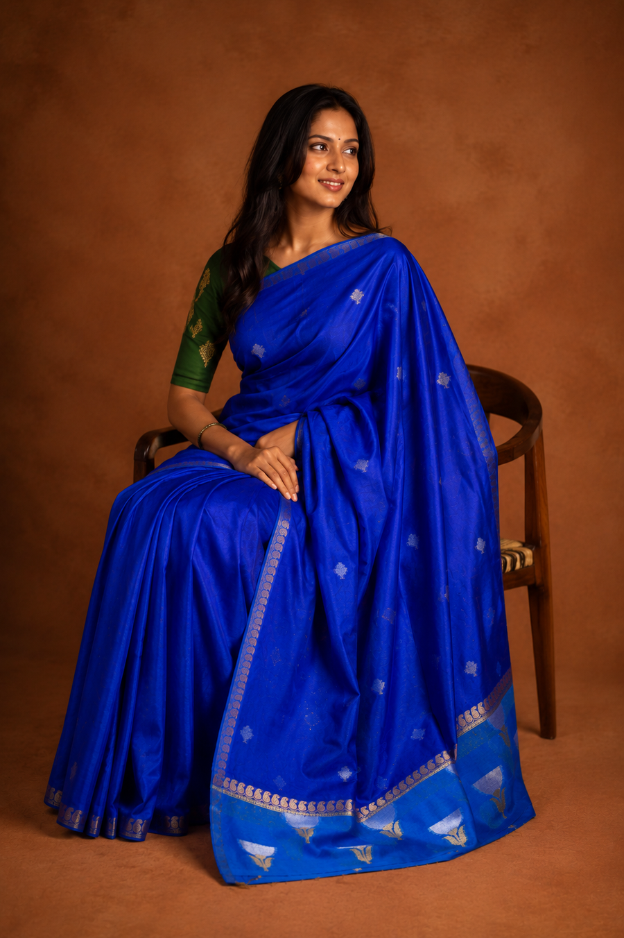 Warm Silk Contrast - Blue