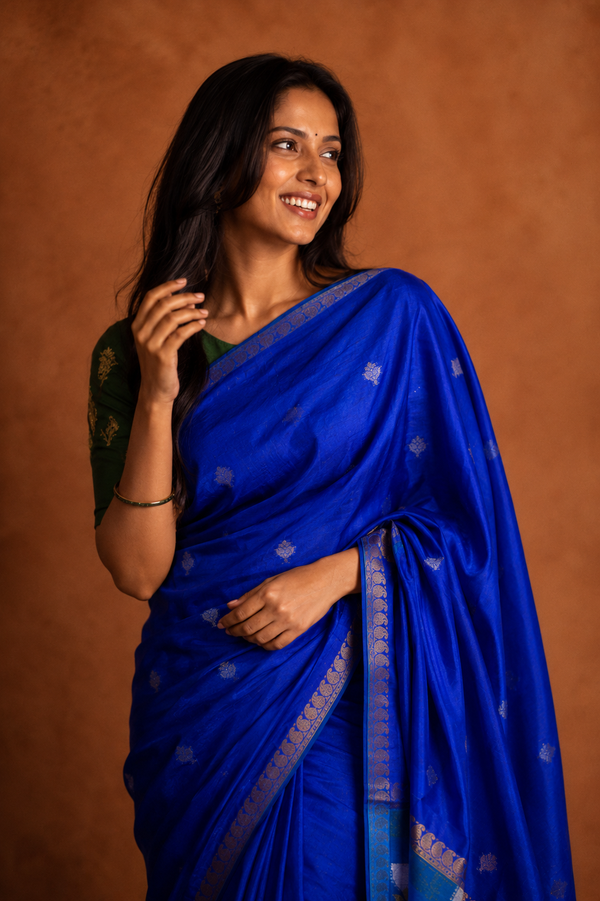 Warm Silk Contrast - Blue