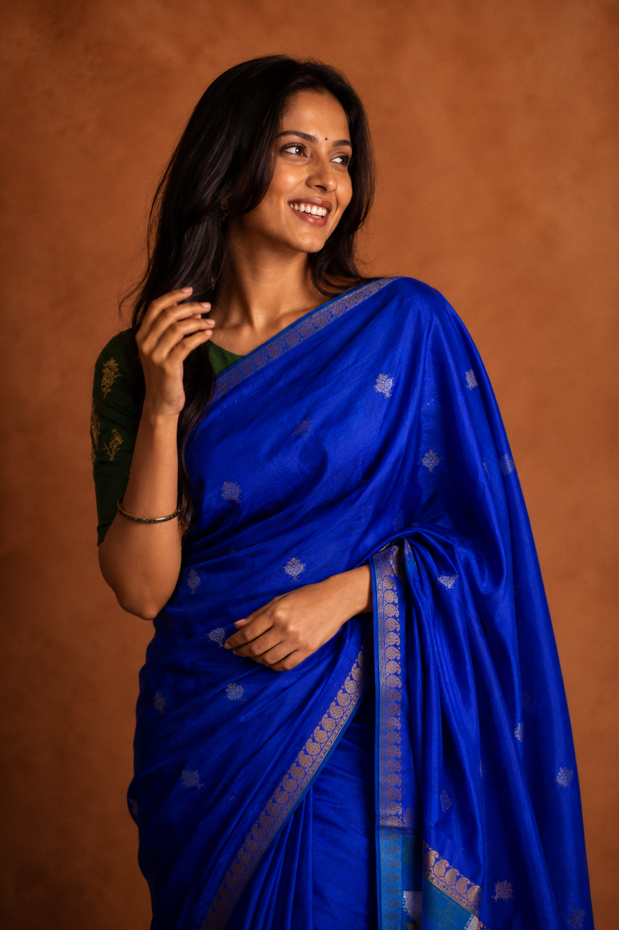Warm Silk Contrast - Blue