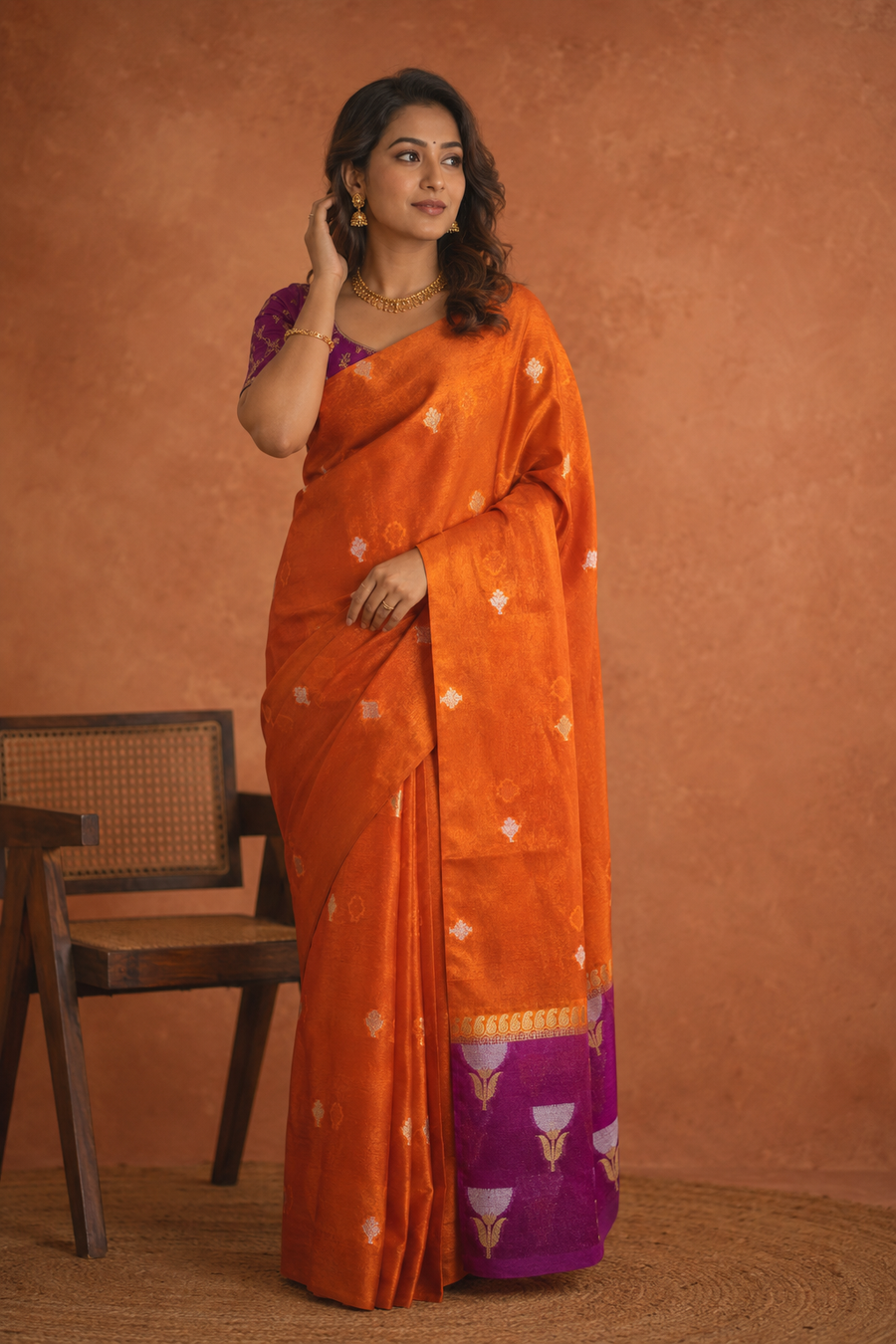 Warm Silk Contrast - Orange