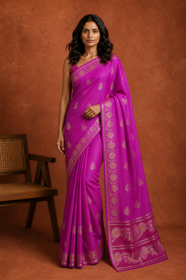 Tapeta Silk - Pink