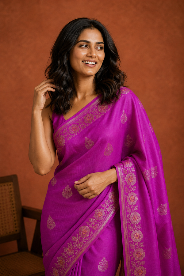 Tapeta Silk - Pink