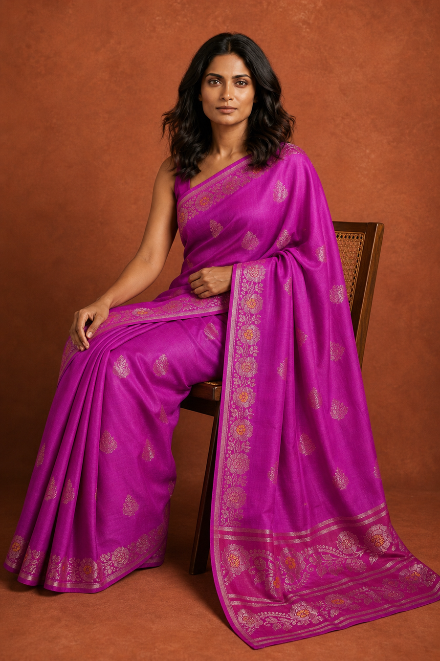 Tapeta Silk - Pink