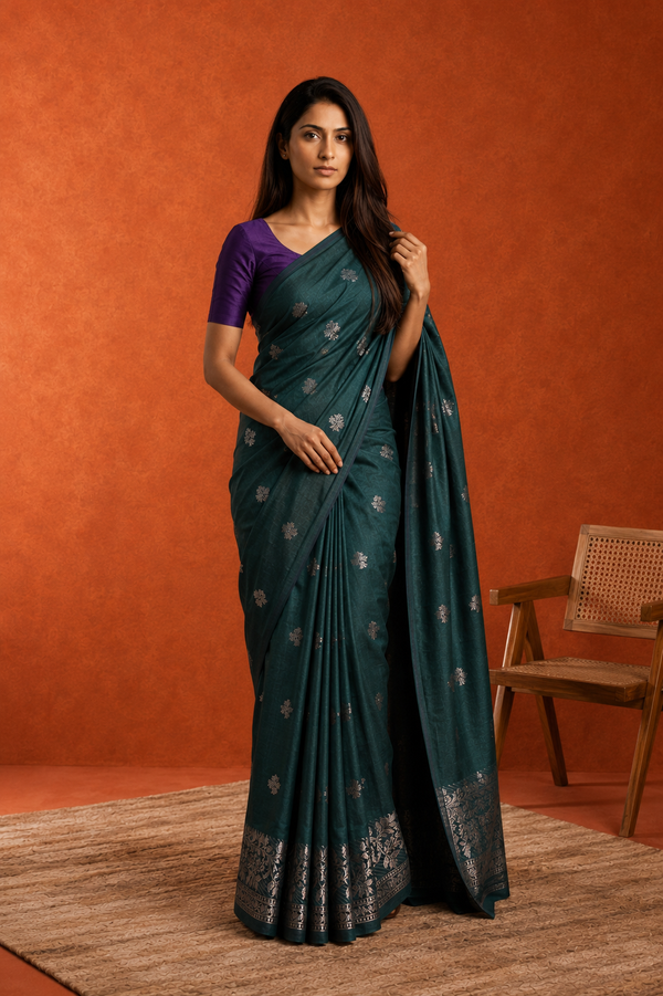Raw Mango Silk - Sage Green