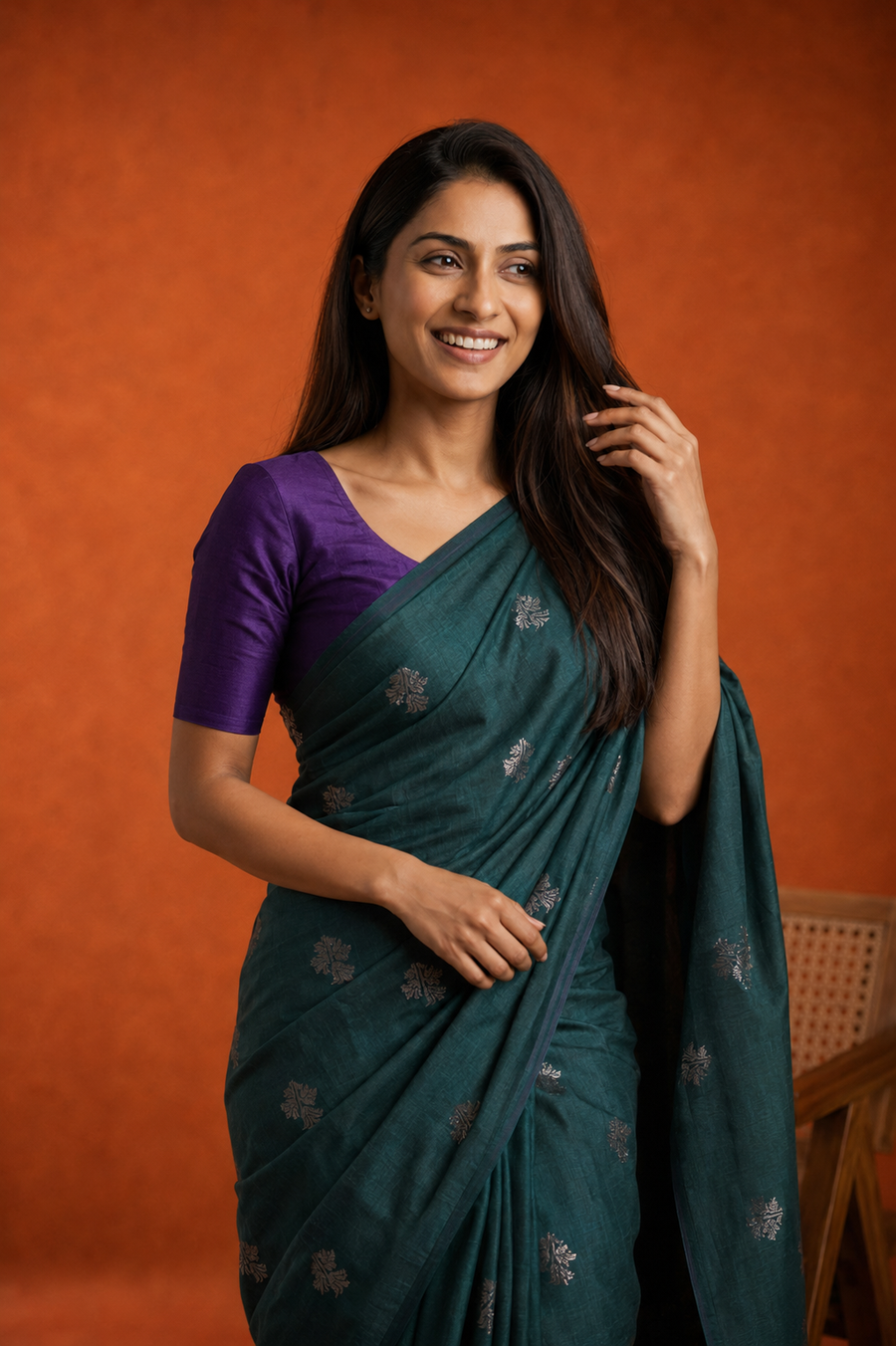 Raw Mango Silk - Sage Green