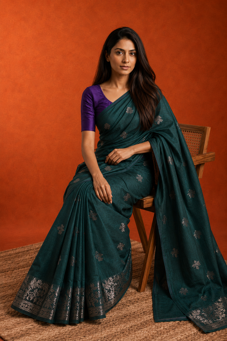 Raw Mango Silk - Sage Green