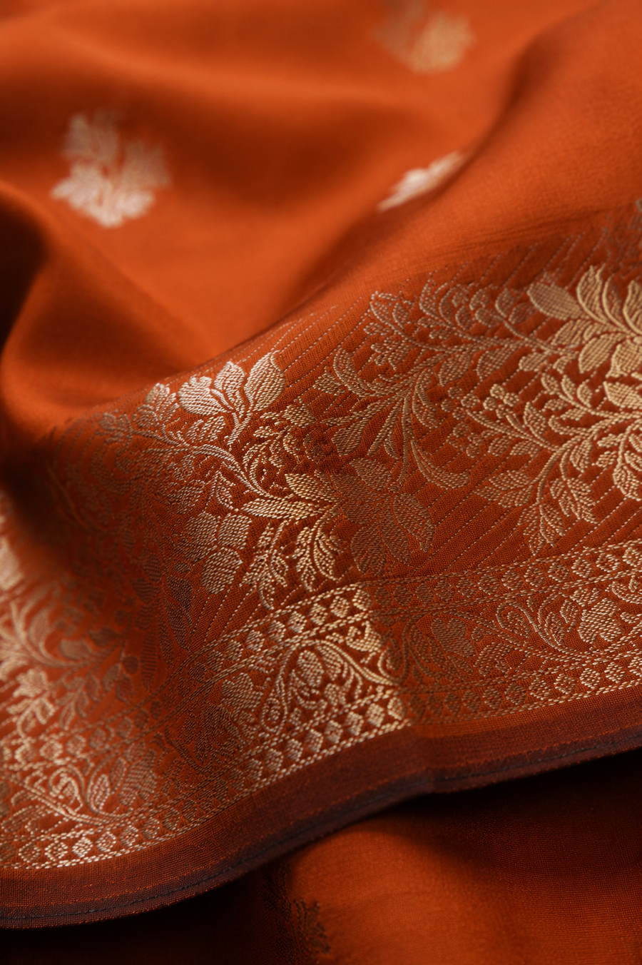 Raw Mango Silk - Burnt Orange