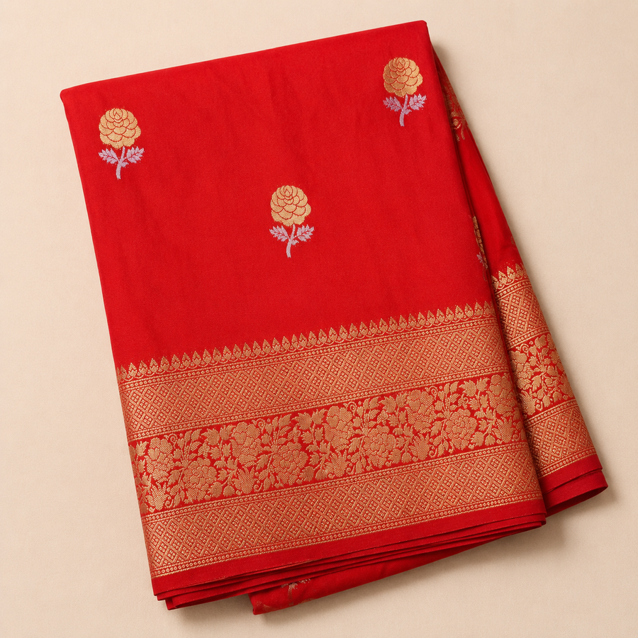 Warm Silk Contrast - Red