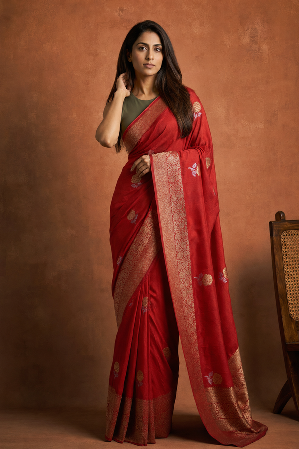 Warm Silk Contrast - Red