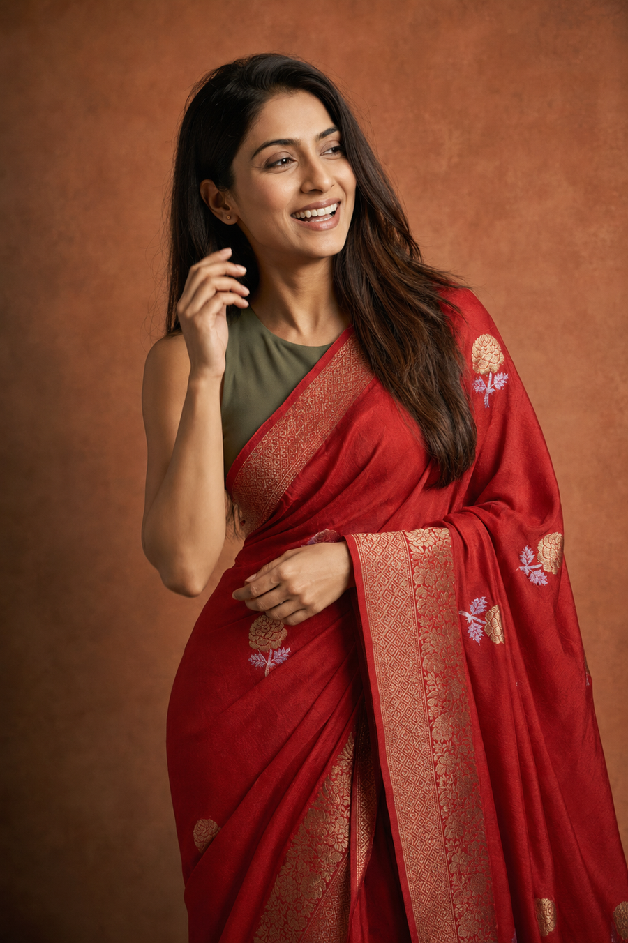 Warm Silk Contrast - Red