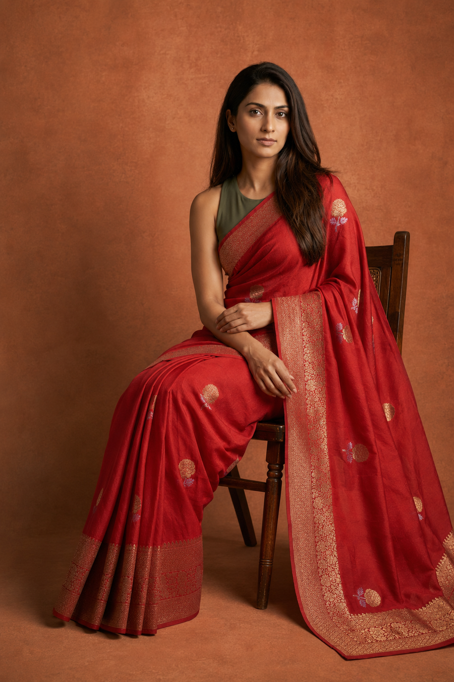 Warm Silk Contrast - Red