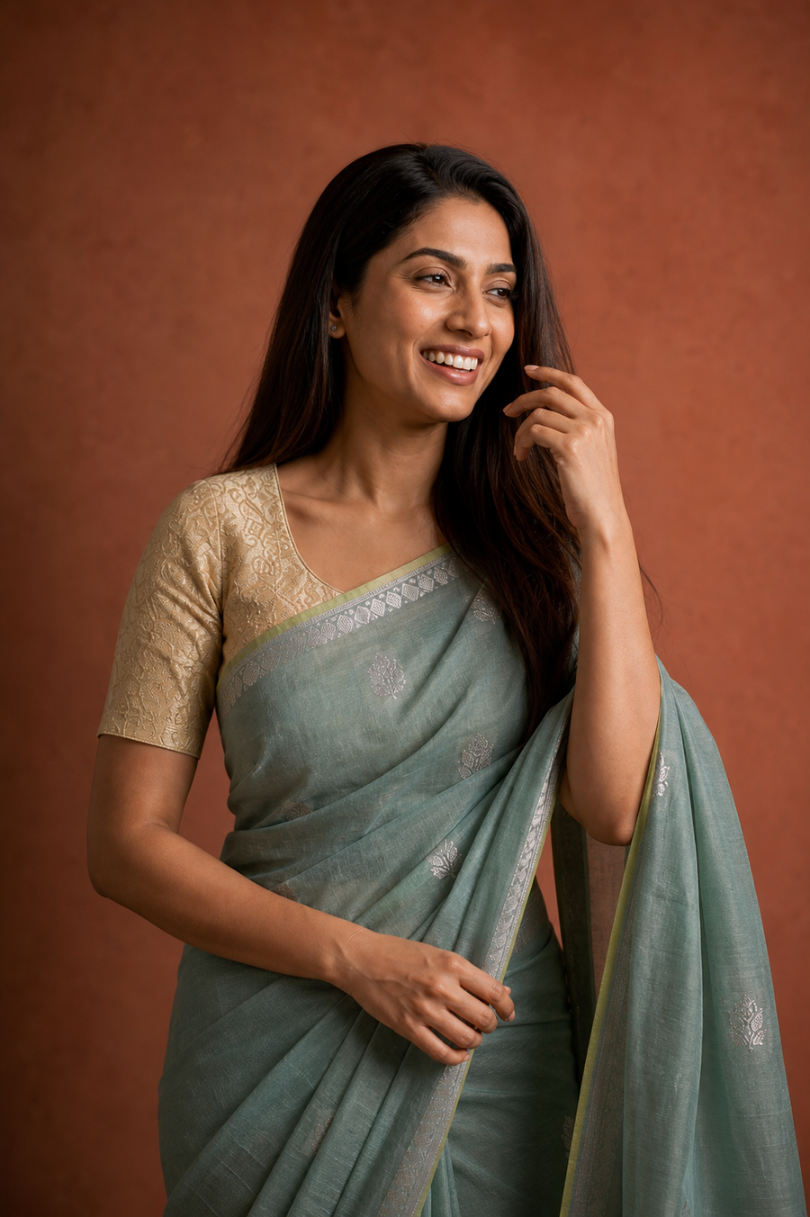 Raw Mango Silk - Mint Green