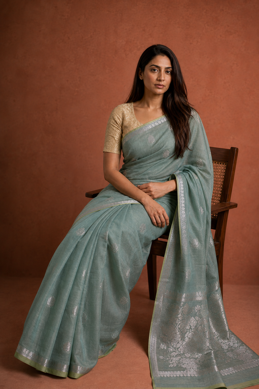 Raw Mango Silk - Mint Green